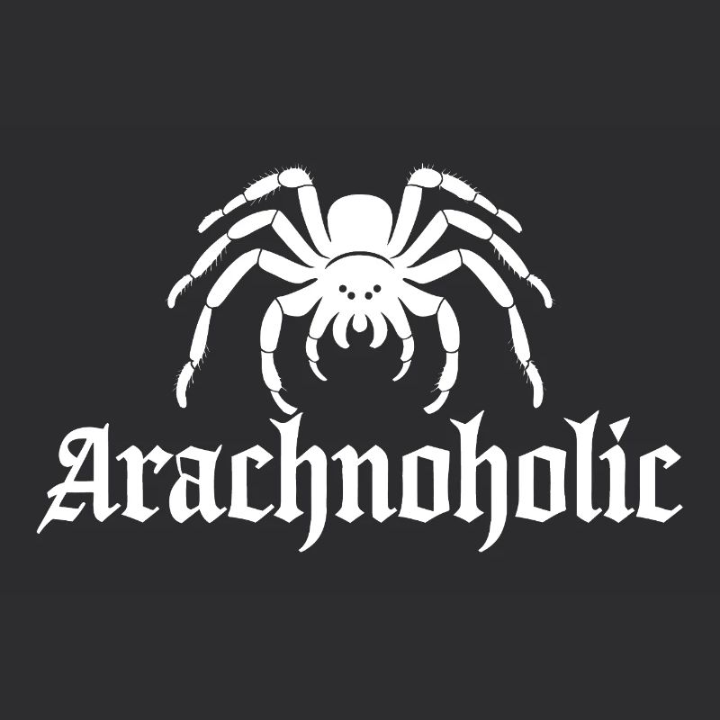 Arachnoholic Big Hairy Spider Silhouette