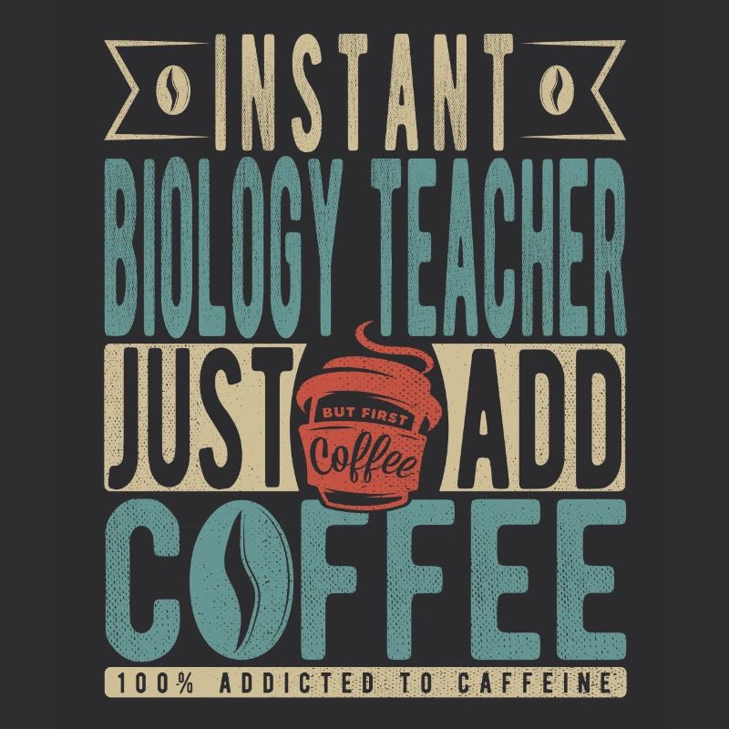 Professeur de biologie instantanée Il suffit d’ajouter du café