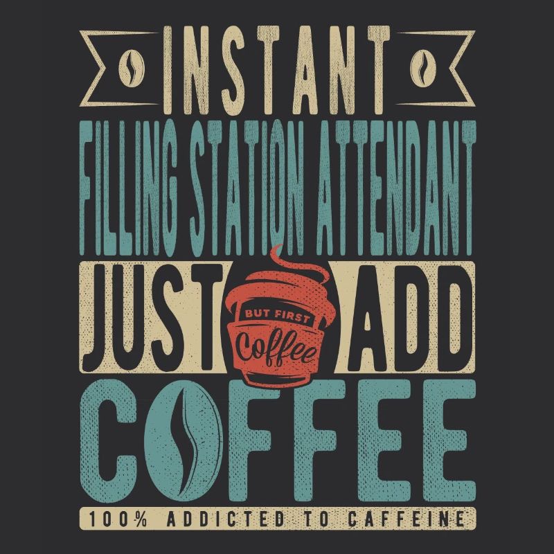 Le préposé à la station-service instantanée ajoute simplement du café