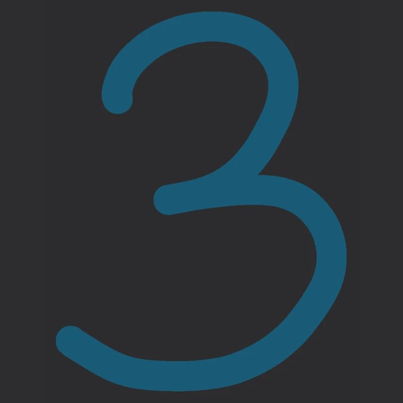 3 Number three number birthday