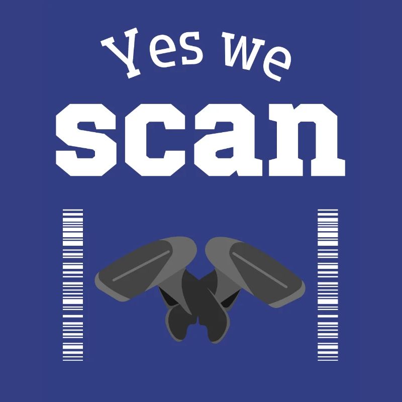 Yes we scan, Scanner, Barcode