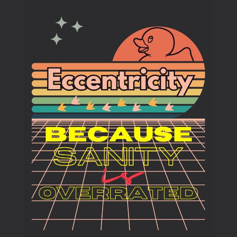 Eccentricity Neon Retro Print
