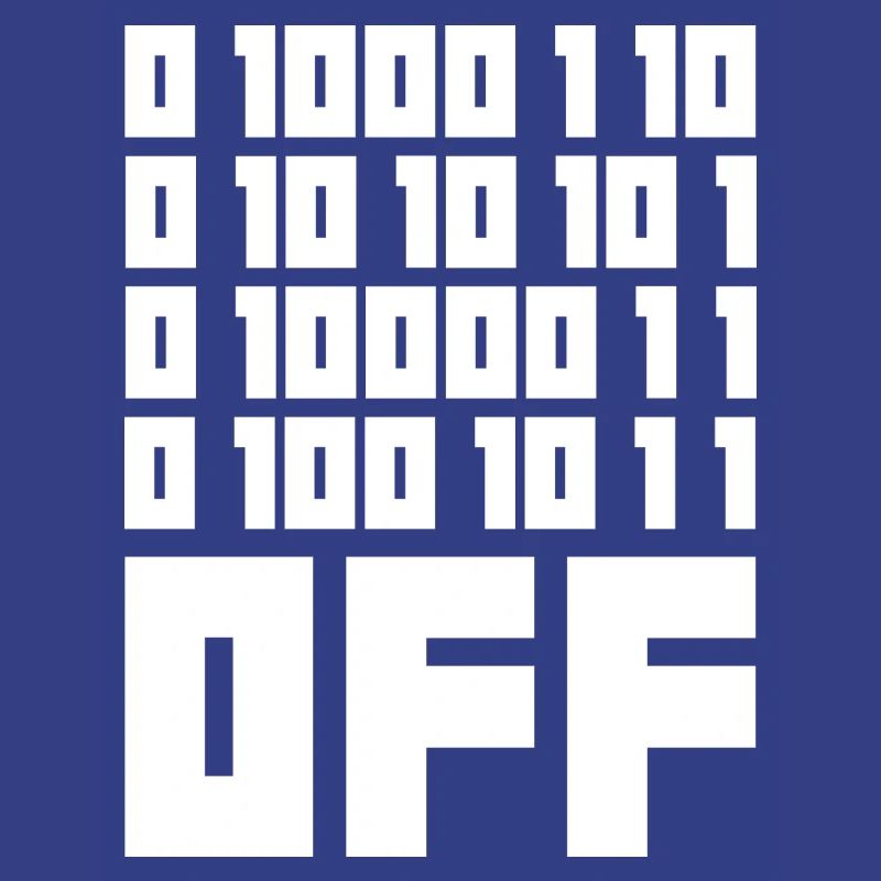 Binary Code F**k OFF – Nerd Humor & Geek Code