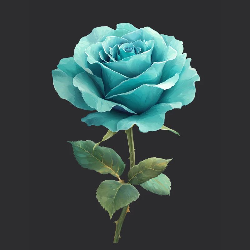 Bleu Turquoise Rose