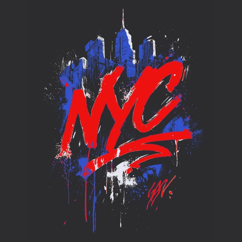 NYC Graffiti Skyline Splash