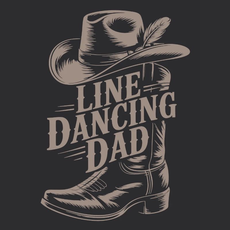 Cowboy Hat Design Line Dance Dads