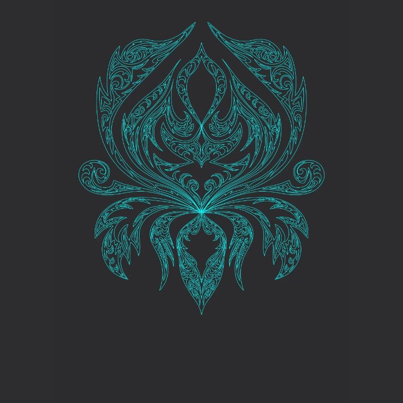 Turquoise Ornament Tribal Pattern