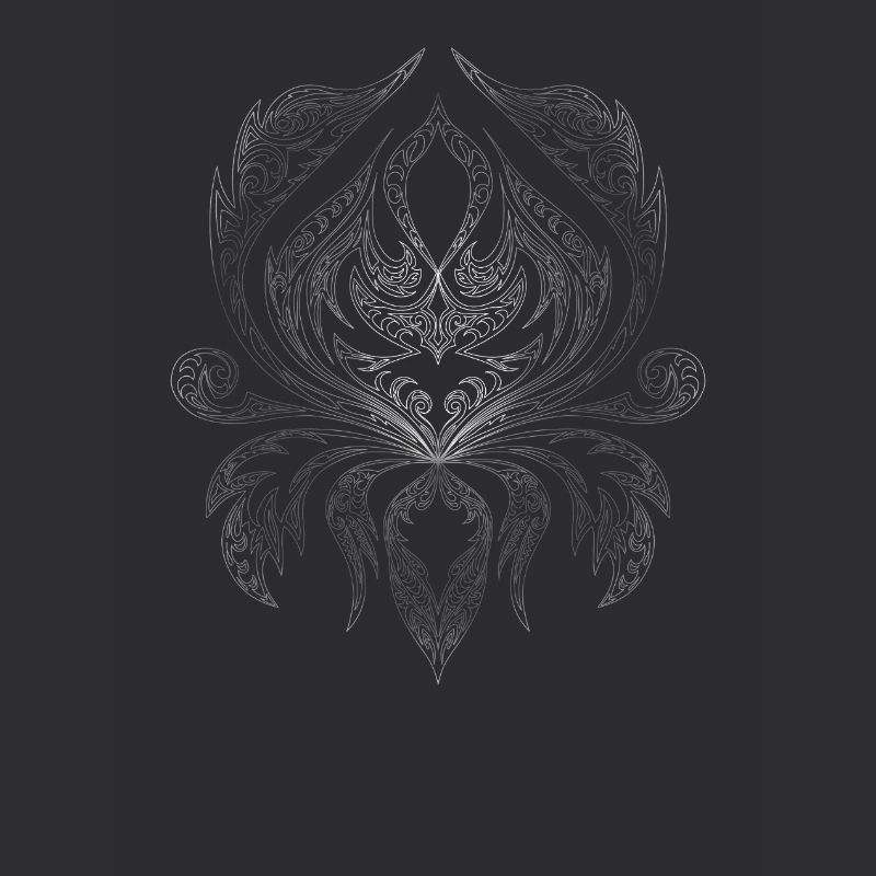 Silver Filigree Ornament Pattern