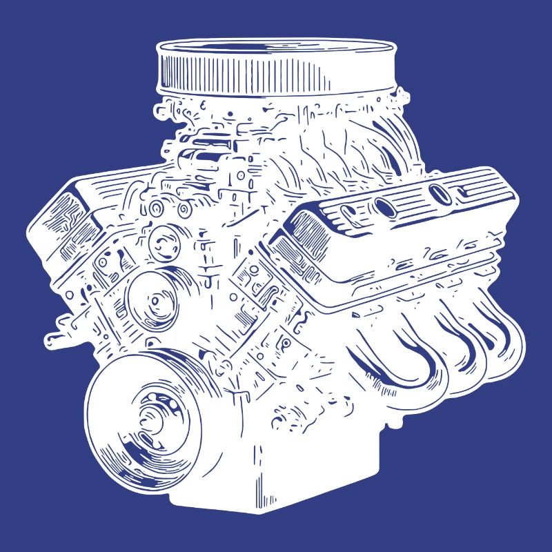 Mechanic Fan Engine Block Cylinder Displacement Engine