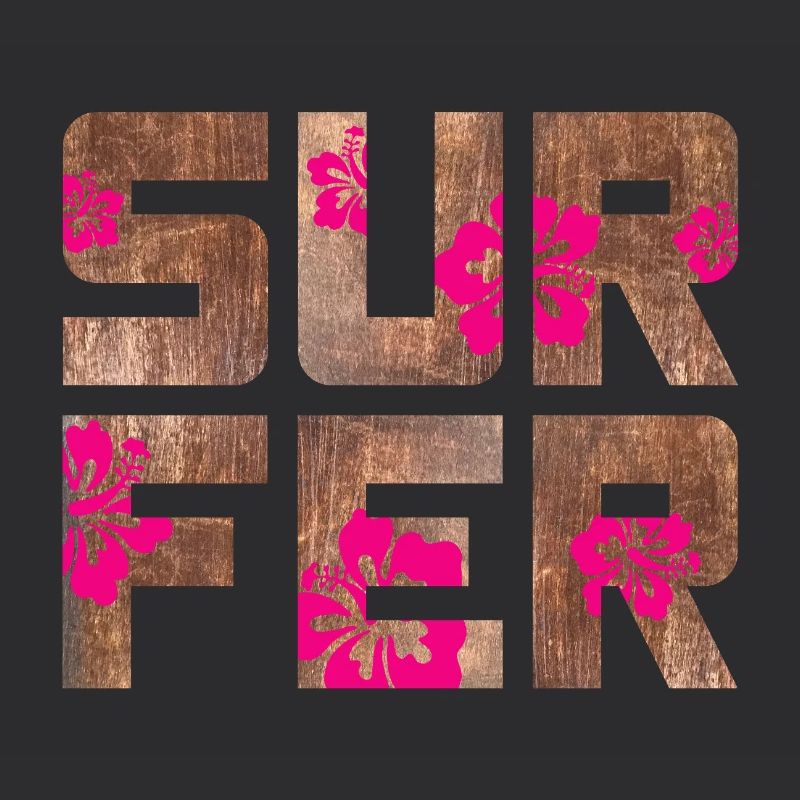 Surfeur Hawaï Camping Plage Planche de surf Camp d’été
