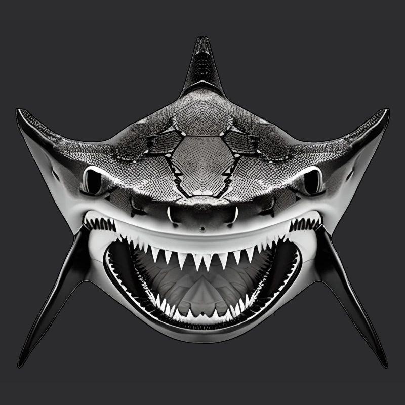 Requin avec la gueule ouverte
