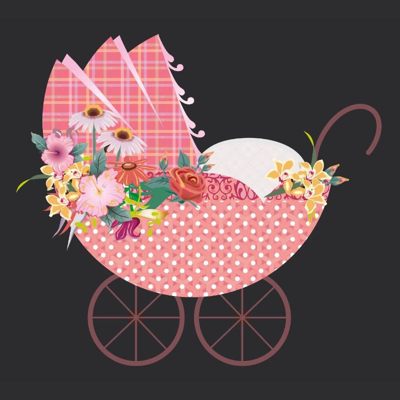 Playful Flower Stroller – Romantic Motif