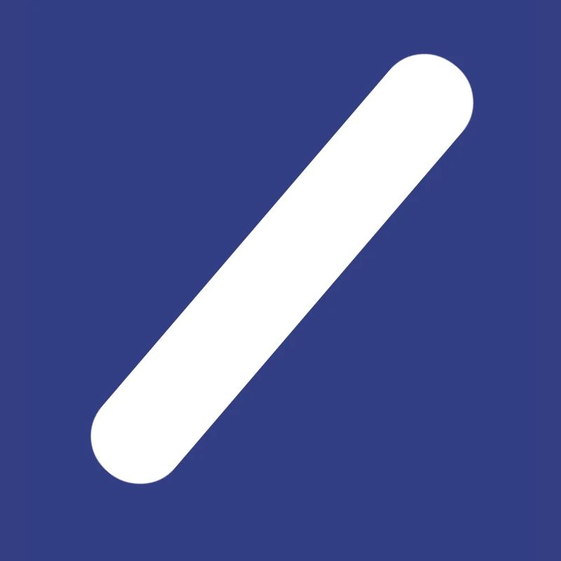 Diagonal dash diagonal line