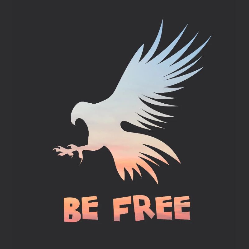 Stylischer Adler will frei sein