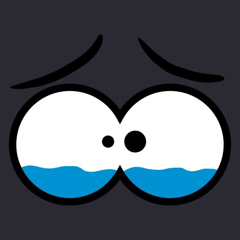 Sad Crying Comic Eyes