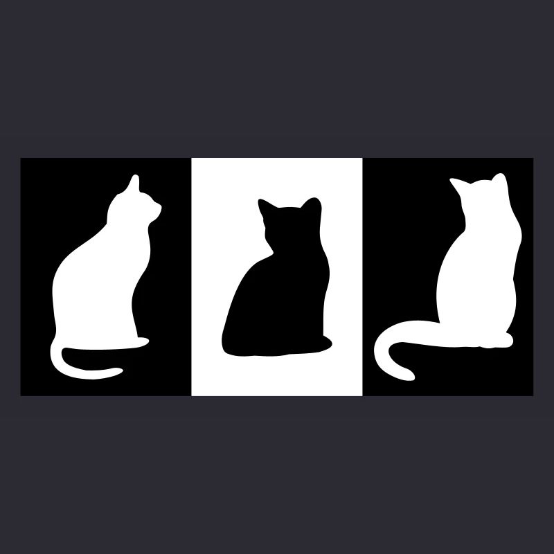 DZ0004 Statue de chat de tuile de chat