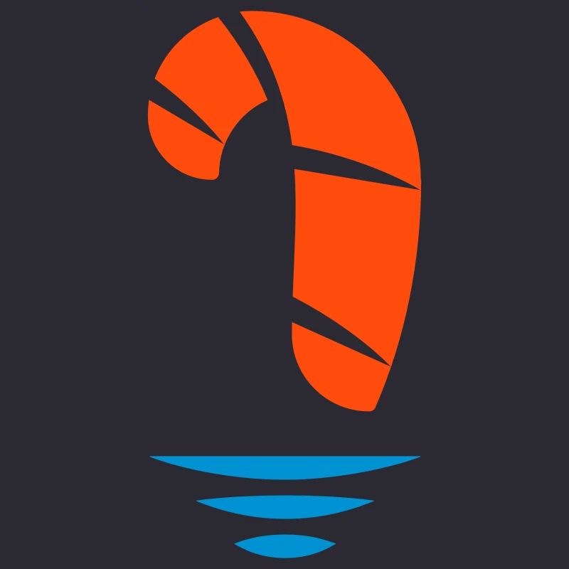 Logo du kitesurfeur