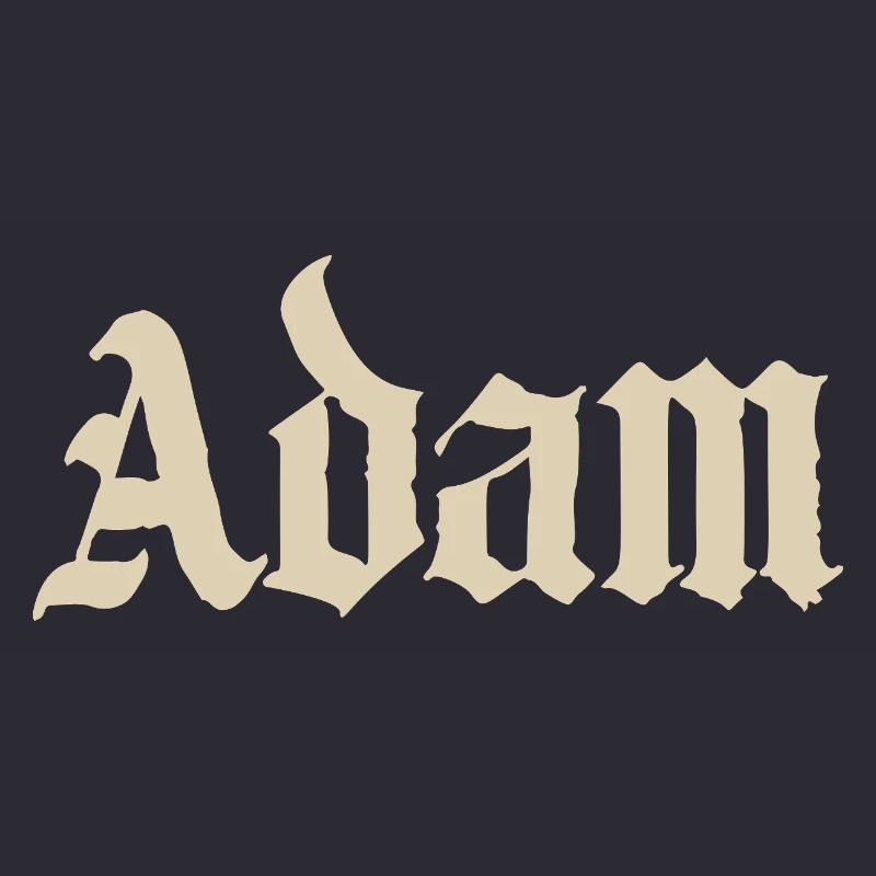 Chemise Adam Gothic Script