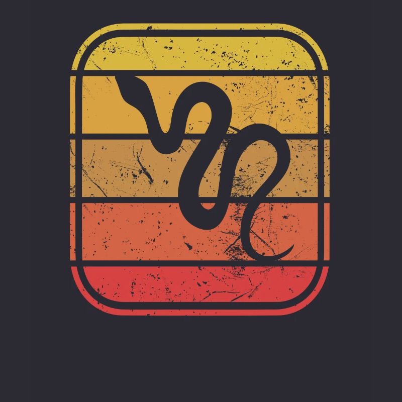 Snake Retro Reptile Python Gift idea