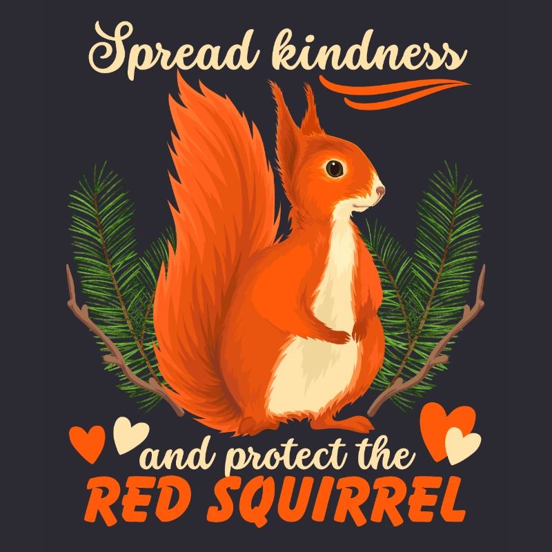 Funny Squirrel Saying, Red Squirrel