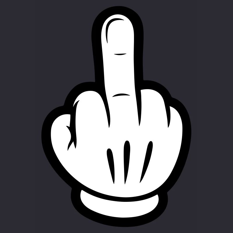 Middle Finger Comic Hand