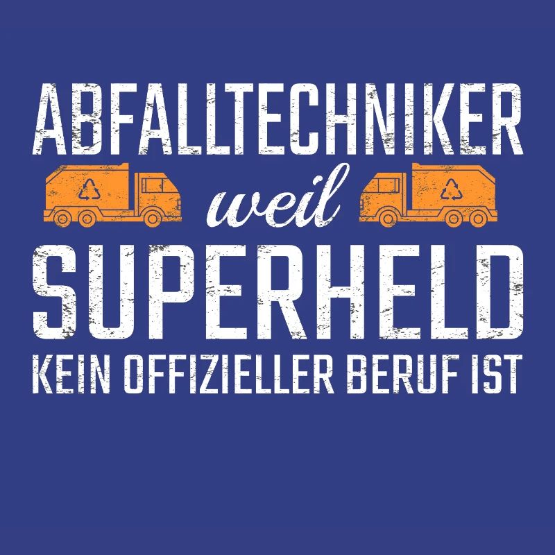 Abfalltechniker Superheld
