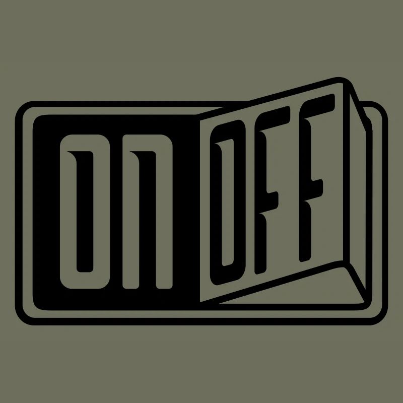 switch on off button turn on off
