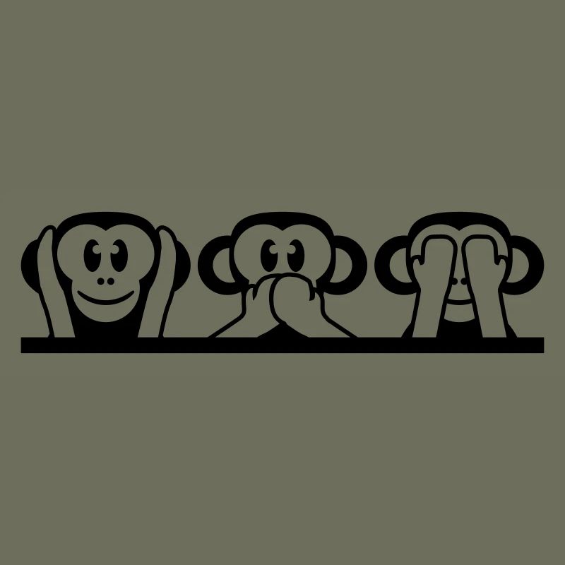 3 singes sages n’entendent rien dire voir s’amuser avec les singes
