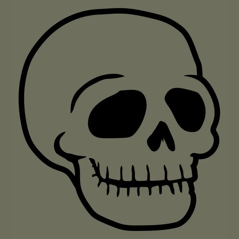 Skull friendly comic skull