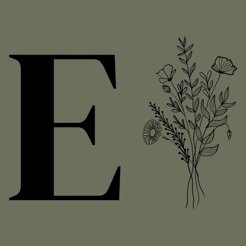 Lette e fleurs minimalistes