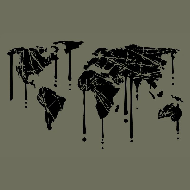 graffiti drops scratch earth globe map cracks p