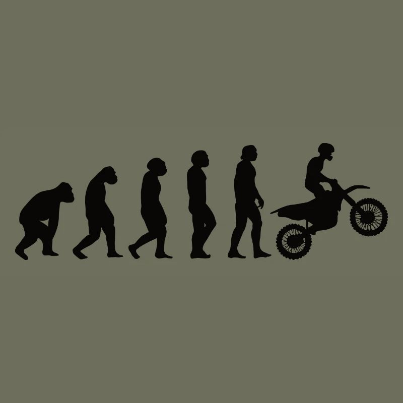 Motorrad Biker Evolution Mofa Moped Motorradfahrer