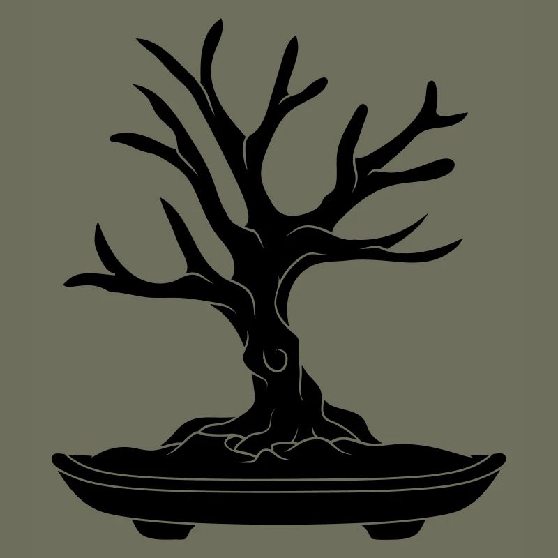 black tree cool bonsai baeumchen without leaves k