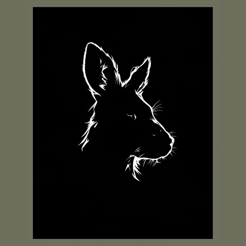 Kangaroo silhouette