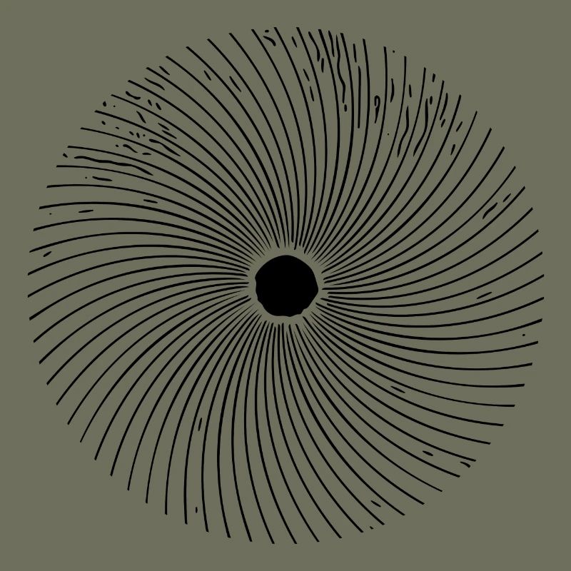 Geometric Circle Optical 3D Line Illusion