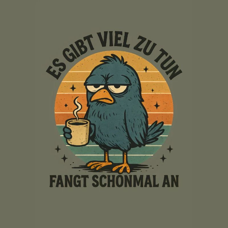 Der frühe Vogel Kaffee Statement
