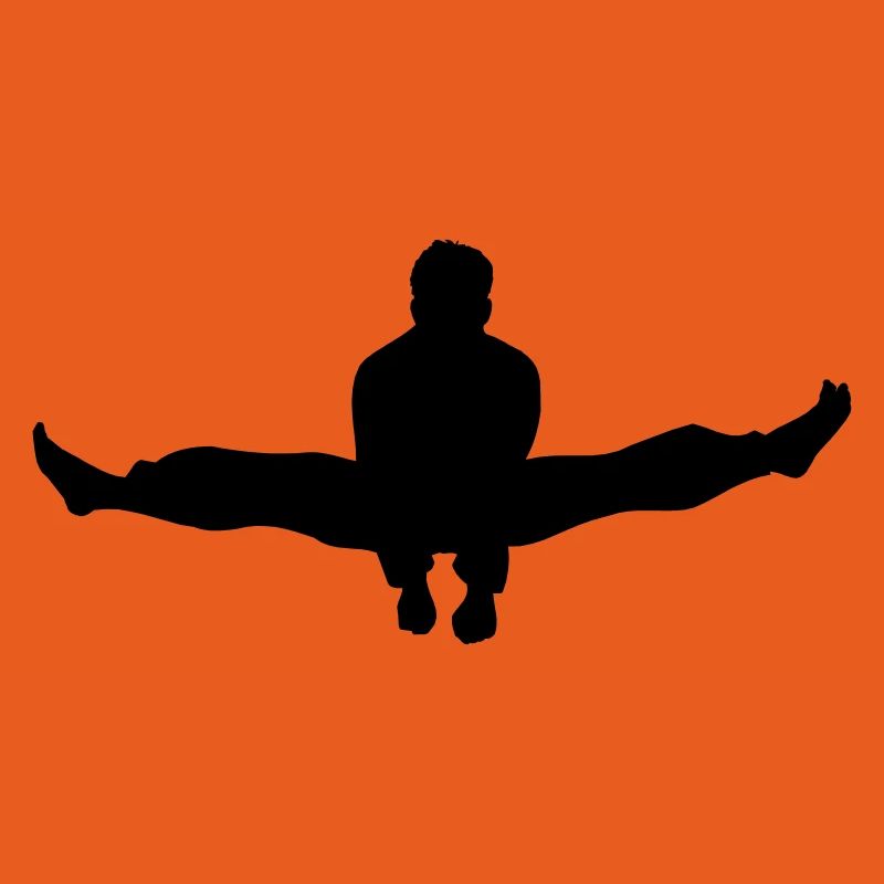 Karate oder Taekwondo Double Kick Schatten