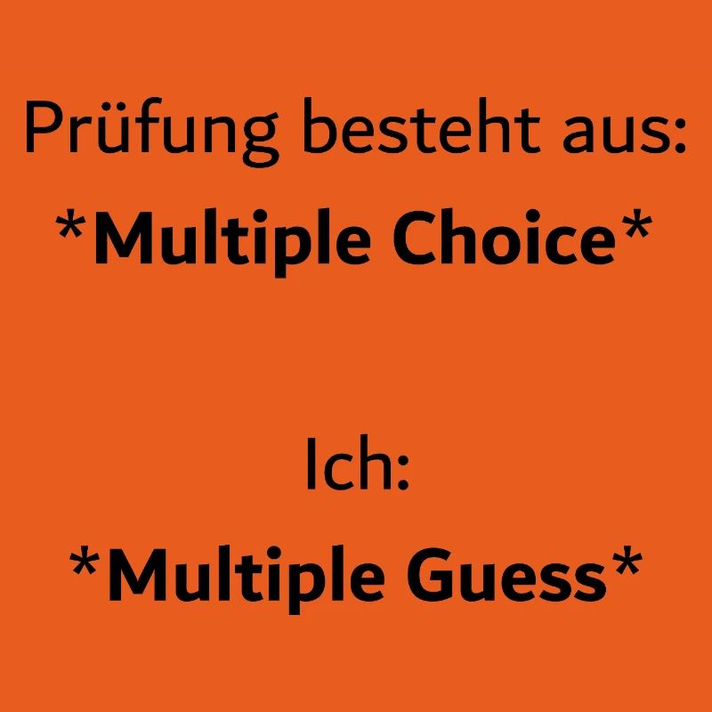 University Saying "Multiple Choice" Gift, Students