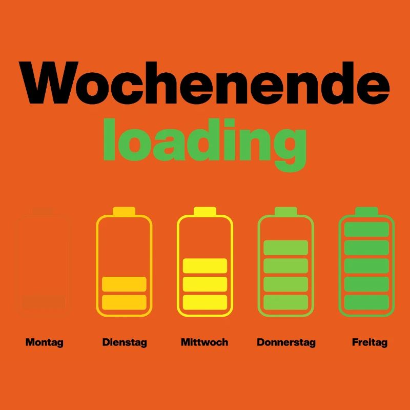 Weekend loading – battery full on Friday, work
