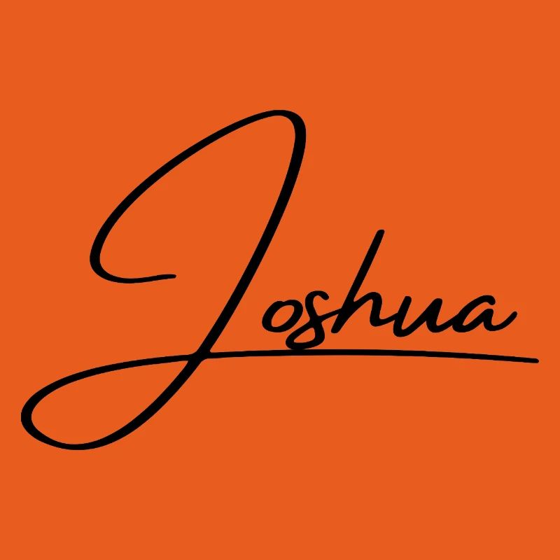 Joshua Name - Elegant Cursive Script