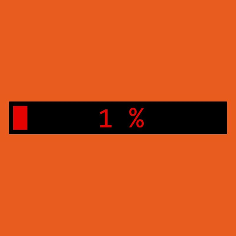 Rectangle loading bar Black Red 1%