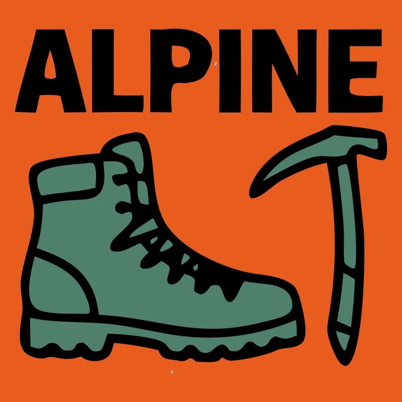 Wanderschuh Eispickel Alpine Bergsteigen Klettern