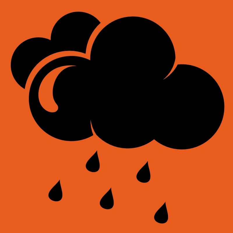 Cloud with rain drops