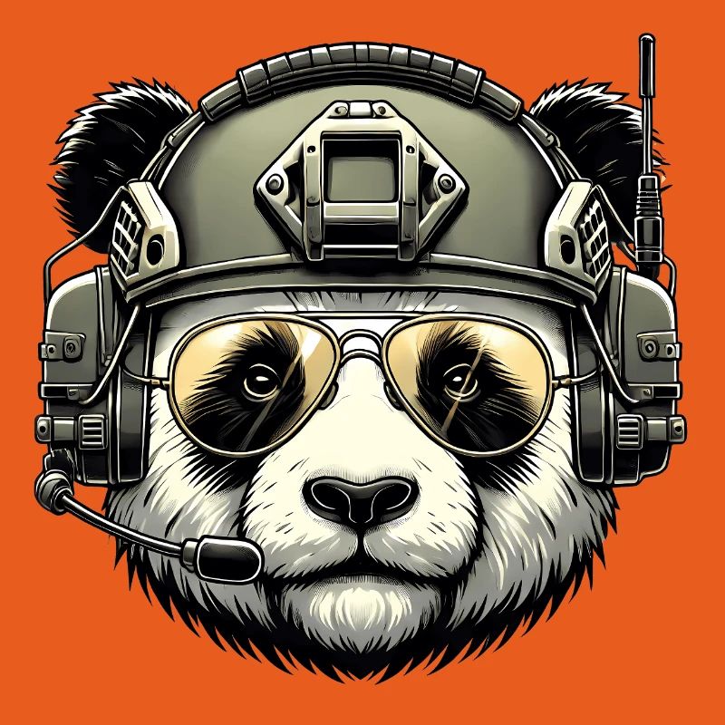 Panda Militär Armee Design