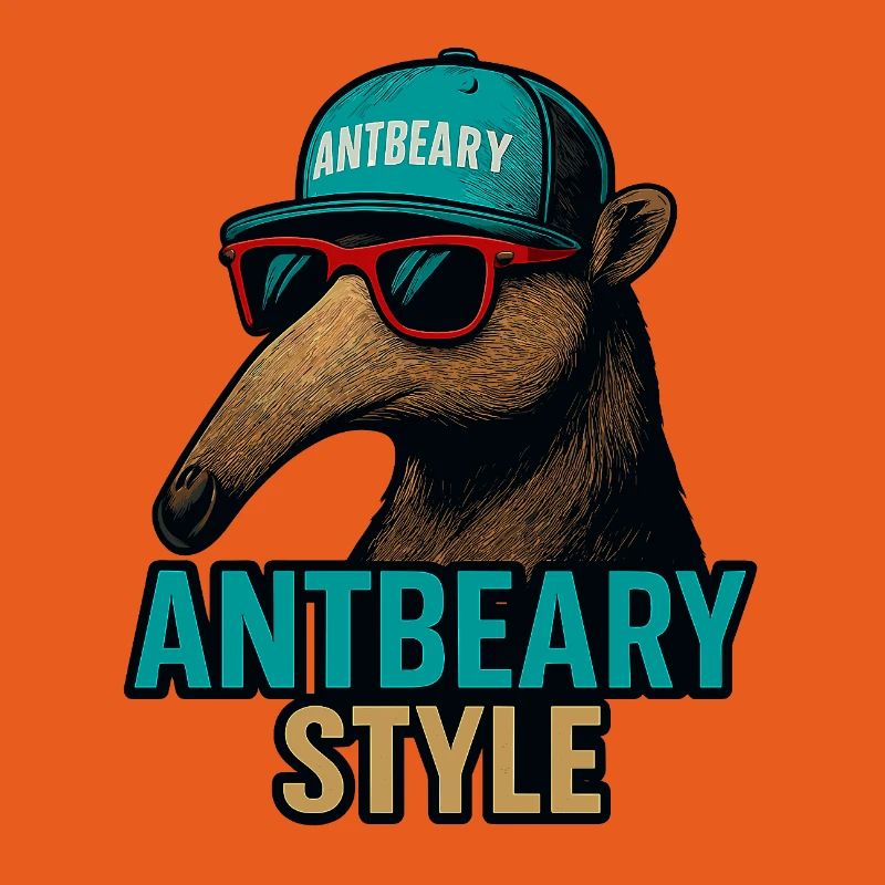 Antbeary Style Aardvark Cartoon