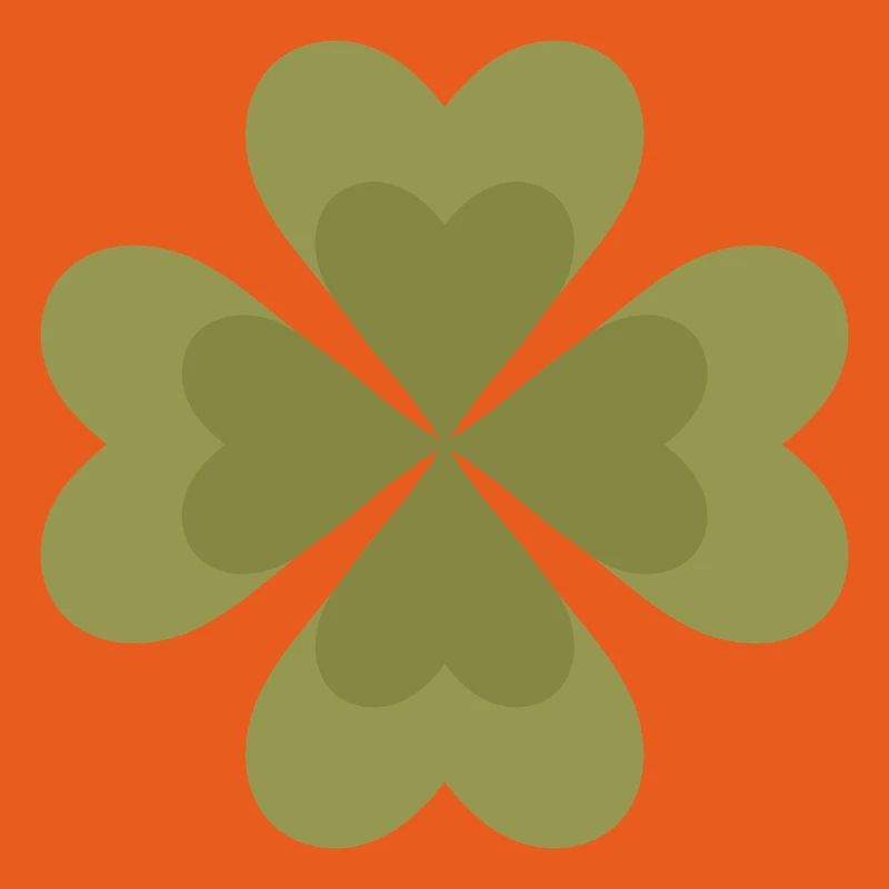 Four-Leaf Clover Pattern Design