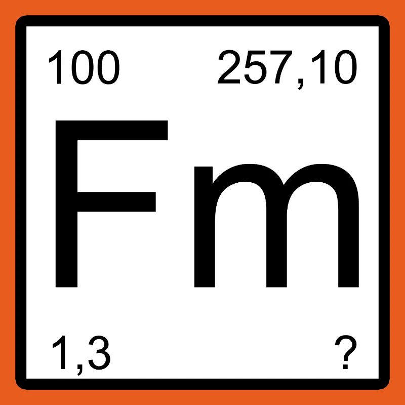 Conception de la table de période du fermium