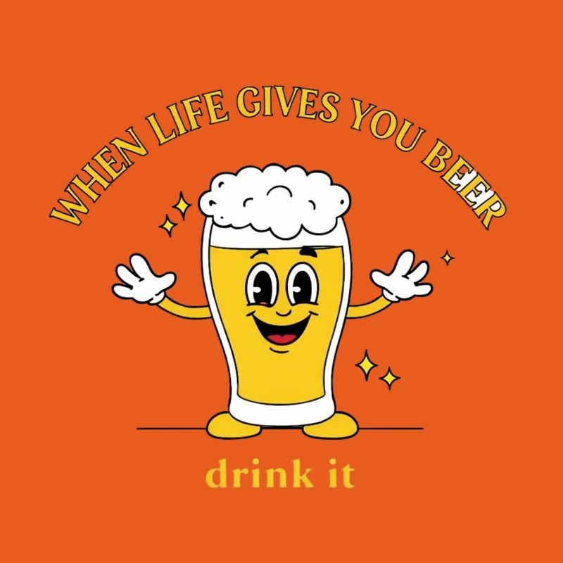 Devise de la bière Devise Cartoon