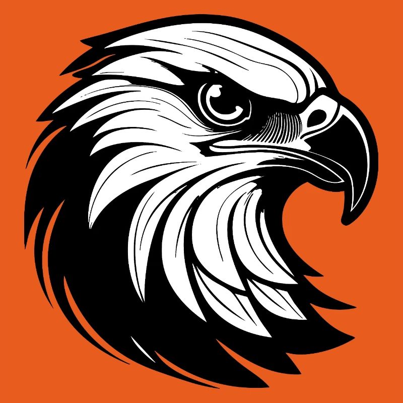Stylish eagle line graphics