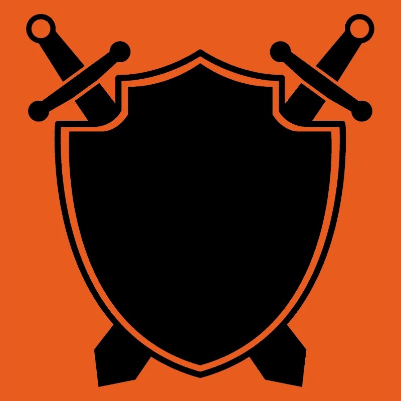 Bouclier médiéval avec épée